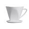 Kaffeefilter 1 x 4 Porzellan spülmaschinenfest 1 - Loch 11,5cm Ø13cm weiß