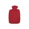 HUGO FROSCH Wärmflasche Klassik Fleecebezug 1,8 l rot