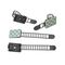 EASY WORK verstellbare Kabelhalter 12er Pack