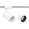 ARCLITE Schienenstrahler 'trackCENTURY 20' GU10  inkl. 3-Phasen Adapter weiss Frontring schw