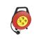 HEITECH Kabelbox 4-fach.10 m 3x1,5mm² Thermoschalter