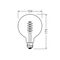 OSRAM LED Filament Globe125 7,8W 360lm E27 1.800K smoky