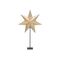 MARKSLÖJD Standleuchter Solvalla Stern 230V,Zuleitung, EIN/AUS-Schalter H:69cm Ø45cm gold
