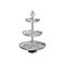 BOLTZE Deko-Etagere Detroit Aluminium 3 Ebenen 48cm Ø31cm