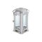 METALLWARENFABRIK MOLL Grablaterne Edelstahl mit Glas matt 14x14x24cm inox
