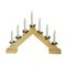 F-H-S Weihnachtsbogen Holz 7LED 42x32cm ohne 2xAA Batterien