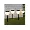 HI LED Solarlampe mit Erdspieß 4er Set, inkl. Akku 4x Mignon, AA, HR6, 1,2 V