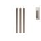 GUSTA Leuchterkerze 'Rippen'  3er Pack 3 Stück