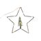 LED Metall Stern mit Baum 15 LED