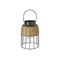 Solar Laterne Metall/Rattan 20xø14,5cm