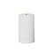 STAR TRADING LED Wachskerze Flamme Stripe Batterie Timer weiß 15x7,5cm