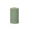 STAR TRADING LED Wachskerze Flamme Stripe Batterie Timer grün 15x7,5cm