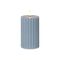 STAR TRADING LED Wachskerze Flamme Stripe Batterie Timer blau 15x7,5cm