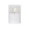 STAR TRADING LED Windlicht Flamme transparentes Glas Batterie Timer 12,5x9cm