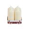 Stumpenkerze 11cm Ø5cm champagner 4 Pack