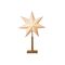 STAR TRADING Standleuchter Stern Karo mini 55cm Ø34cm beige