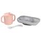 BEABA Esslernset Teller, Tasse, Löffel 2. Altersstufe