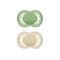MAM Schnuller Original Pure plain Silikon uni 2er Set 2er Set