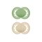 MAM Schnuller Original Pure plain Silikon uni 2er Set 2er Set