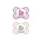 MAM Schnuller Perfect Silikon 'Giraffe / Schnecke' 2er Set 2er Set