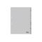 DURABLE Regist.A-Z volldeck.A4 grau 20-teilig