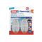 TESA Powerstrips large oval chrom 2er Pack