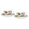 RITZENHOFF & BREKER Cappuccino 'Crema' 4er Satz 2x Cappuccinotassen, 2x Cappuccinountere