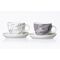 RITZENHOFF & BREKER Cappuccinotasse 'Cornello grey' mit Untere 2er Set