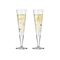 RC RITZENHOFF CRISTAL Champagnerglas 'Goldnacht' 2er Set 2 x Champagnerglas