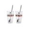 LEONARDO Latte Macchiato Glas Set, 4-teilg, 2 x Becher und 2 x Löffel