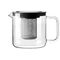BOHEMIA CRISTAL Teekanne mit Metallsieb und Kunststoffdeckel 1,3 l