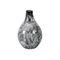 Vase Marble Ø 18 cm, H 25 cm schwarz marmorisiert