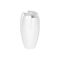 Vase Keramik 8x8x17cm weiß glasiert
