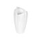 Vase Keramik 11x11x23cm weiß glasiert
