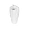 Vase Keramik 13,5x13,5x27cm weiß glasiert