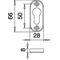 Schlüsselrosette 1393/0003 Alu.F1 Schildst.7mm PZ ov.EDI
