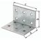 Lochplattenwinkel ETA-8/165 80x80xmm Anz.Löcher27 S.2,5mm ETA-8/165 GAH - VPE: 50