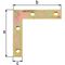 Möbelwinkel L.60x60mm B.10mm STA galv. gelb verz. GAH - VPE: 50