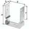 U-Pfostenträger ETA-10/0210 91x150x100x60mm TZN z.Aufschr.GAH