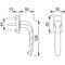 Fenstergriff NY 0810/U10 Alu.F9016/verkehrsweiß 35mm Stand.HOPPE