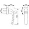 Fenstergriff NY 0810S/U10 Alu.F9016/verkehrsweiß 35mm abschl.HOPPE