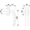 Fenstergriff NY 0810/US10 Alu.F8707/ 32-42mm Secustik®/VarioFit® Stand.HOPPE