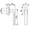 Fenstergriff Hamburg 0700/UD9020 Alu.F9016/verkehrsweiß 32-42mm Stand.HOPPE