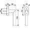 Fenstergriff Stock.0140/US956 Alu.F1/naturf.32-42mm Secustik®/VarioFit® Stand.