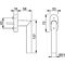 Fenstergriff Ams.E0400/US956 VA ma 32-42mm Secustik®/VarioFit® Stand.HOPPE