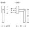 Fenstergriff abschl.162PCFGA.2 30mm Ku.99 reinweiß 30mm abschl.HEWI
