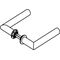 Türdrückerpaar 162PCM/162XAM Ku.99 m.Mini-Drückerrosette 4-KT.8mm HEWI