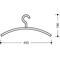 Kleiderb.570.1B 92 Ku.92 grau ma B.450mm H.190mm HEWI