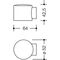 Bodentürpuffer 615B 92 D.52mm H.42,5mm Ku.92 grau ma Dübelmontage HEWI