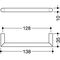 Möbelgriff 562.10B128 PA 92 grau ma 128mm D.10mm HEWI